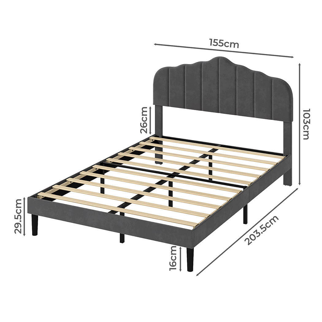 Levede Bed Frame Upholstered Platform Mattress Base Queen