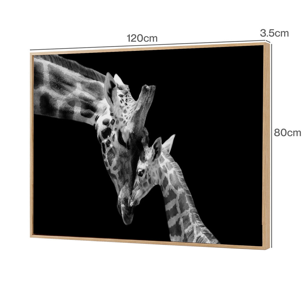 Yezi Animal Wall Art Canvas Modern Abstract 80×120cm Framed Artwork Home Decor