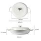 TOQUE 3.5L Enamel Dutch Oven Pan in White Colour