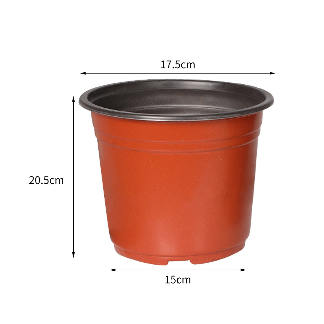 Lambu 100x Plastic Plant Pots Bulk Flowers XX-Large