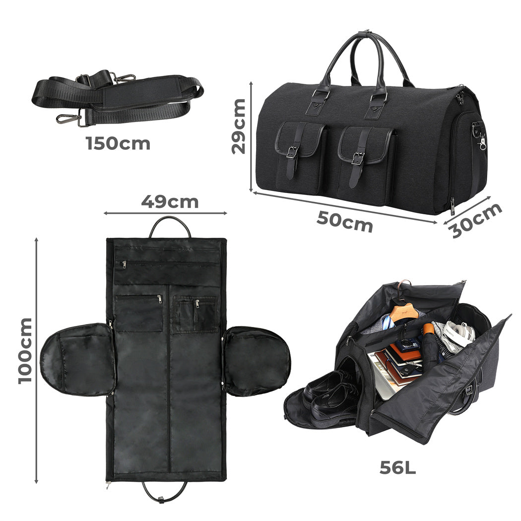 Slimbridge Carry On Garment Bag 2 In 1 Suit Bag