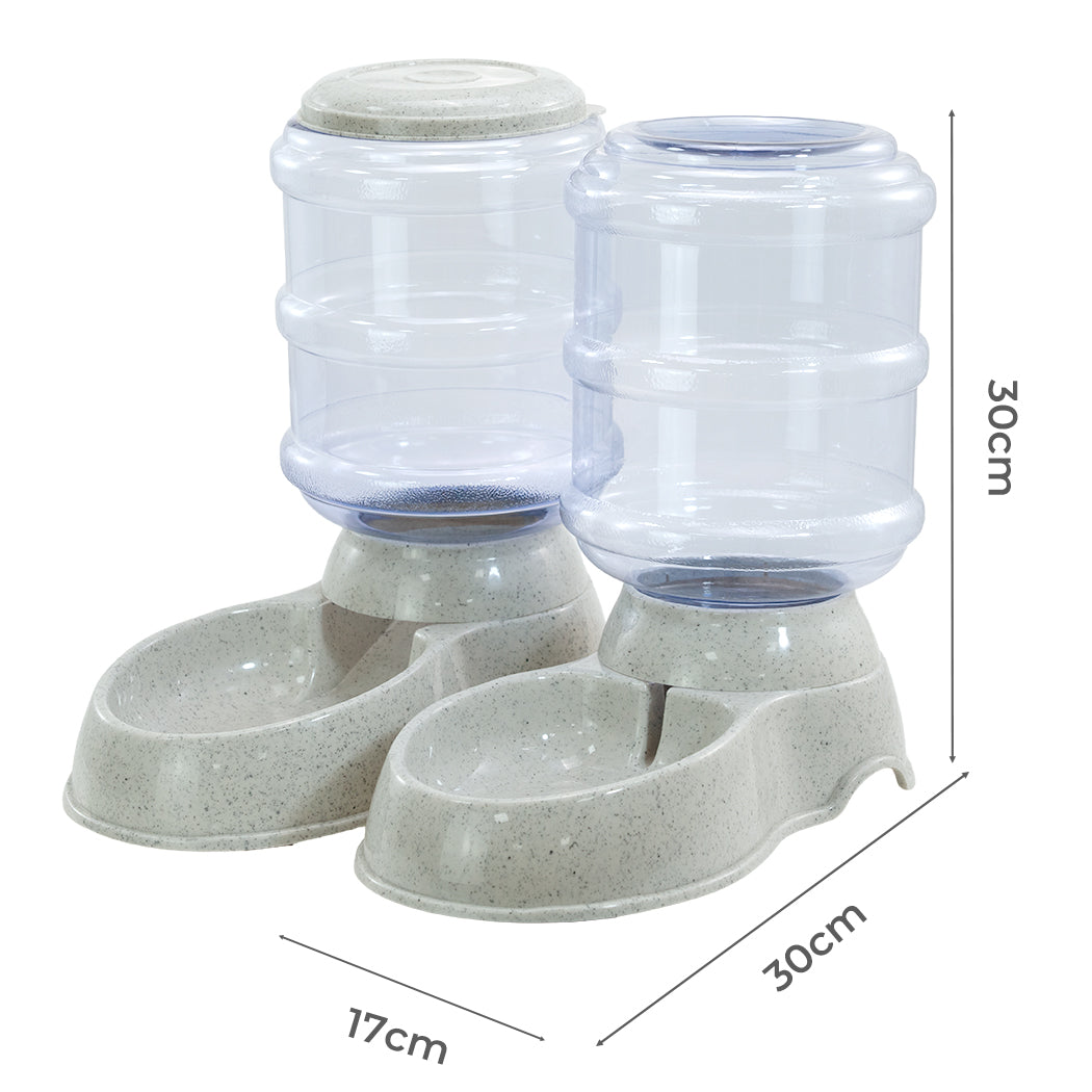 Pawz Automatic Pet Feeder Water Dispenser Set 3.5L