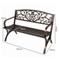 Levede Garden Bench Seat Outdoor Furniture Patio Park Lounge Chair Bronze 3 Seat