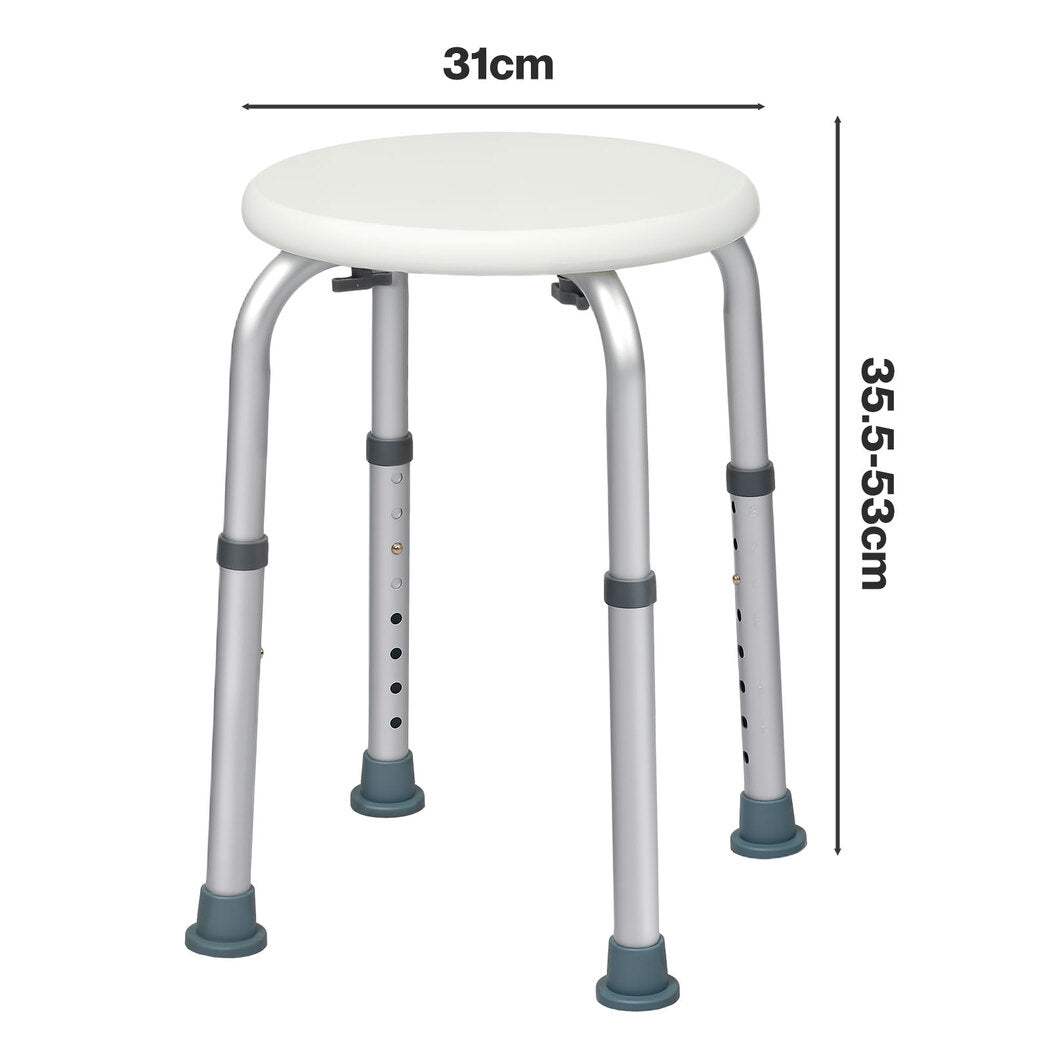 Levede Shower Chair Bath Stool Seat Safety Bathroom Adjustable Height Non Slip