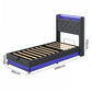 Levede Single Bed Frame Gas Lift Storage LED Light USB