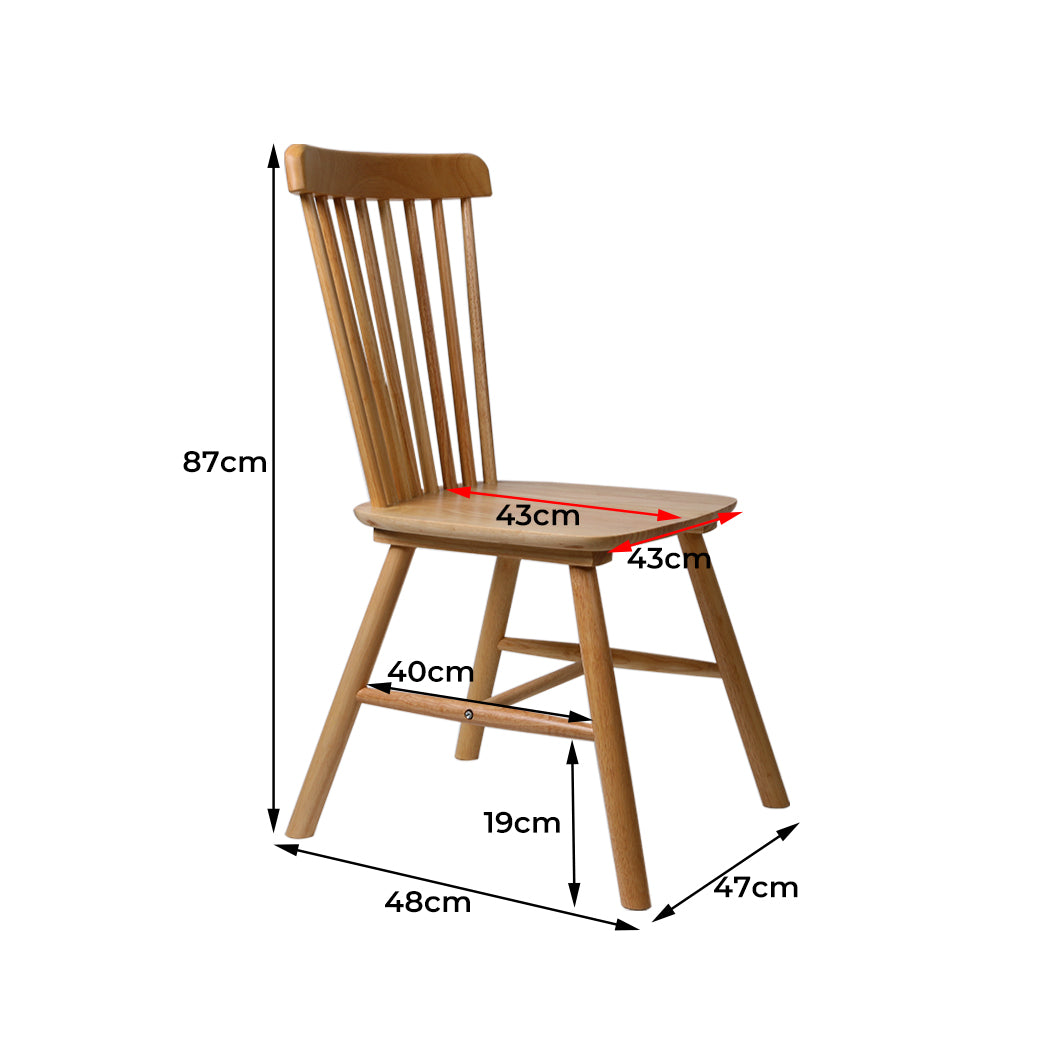 Levede 8x Dining Chairs Kitchen Windor Oak