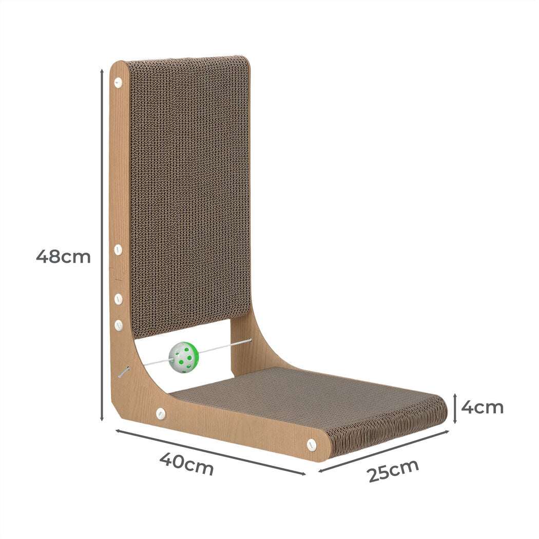 Pawz Cat L-Shaped Scratching Cardboard