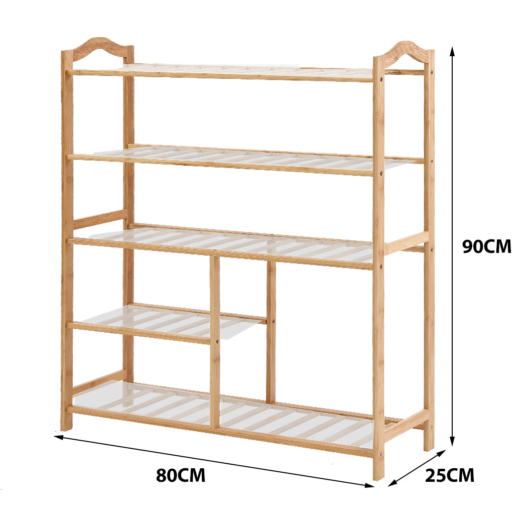 Levede Bamboo Shoe Rack Storage Wooden