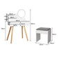 Levede Dressing Table Stool LED Mirror