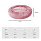 PaWz Pet Bed Memory Foam Dog Donut Pink X-Large