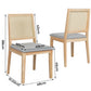 Levede 8XCane Dining Chair Rattan Armless Seat