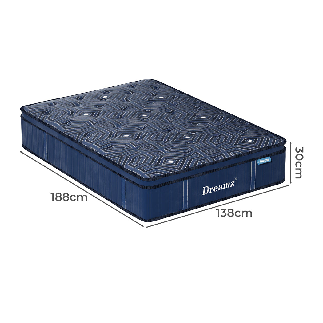 DreamZ Spring Mattress Euro Top All Sizes 30CM