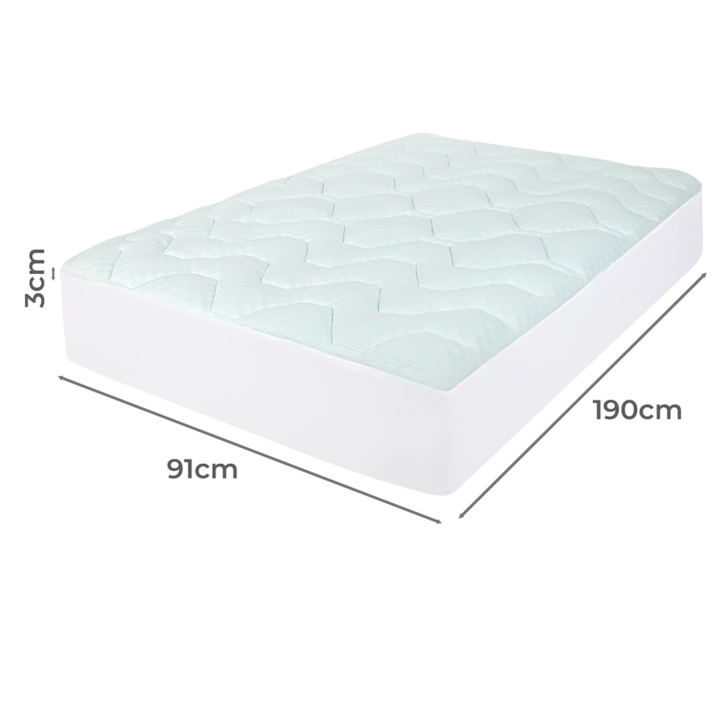 Dreamz Mattress Topper Pillowtop Cover Protector Single