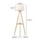 EMITTO Tripod Floor Lamp with Shelf