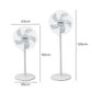 Spector Pedestal Floor Fan Portable White