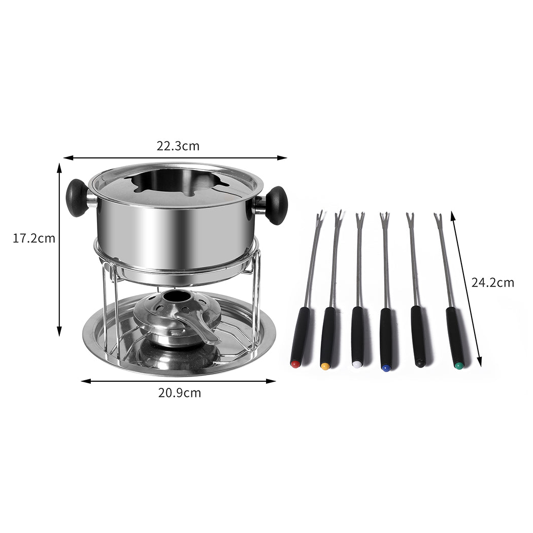 Toque Classic Fondue Set 12pcs Stainless