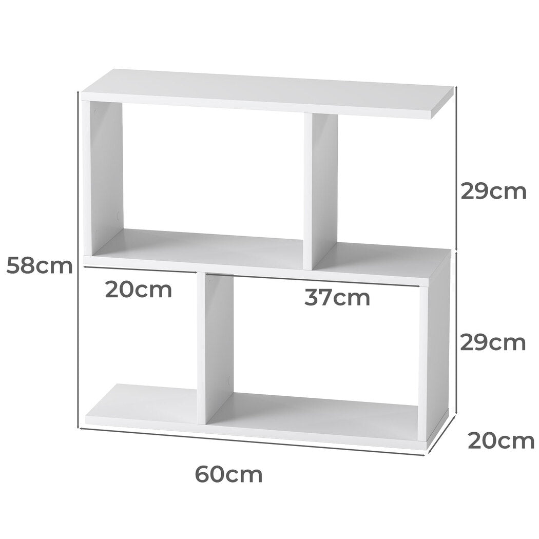 Levede Slim 2 Tier Narrow Side Table Bedside Nightstand