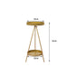 Levede Plant Stand 2 Tiers Outdoor Indoor Gold Medium