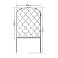 Mountview 10 Pcs Garden Fence Border Rustproof Metal