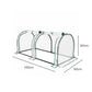 Lambu Mini Greenhouse Dual Zone PE Cover Tunnel Frame for Garden Transparent