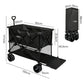 Lambu Folding Wagon Cart Double Shelves