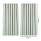 Marlow 2 Panels Blackout Curtains Linen Look Curtain Draperies Window Green