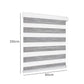Marlow Blackout Zebra Roller Blind Curtains 60x210 Grey