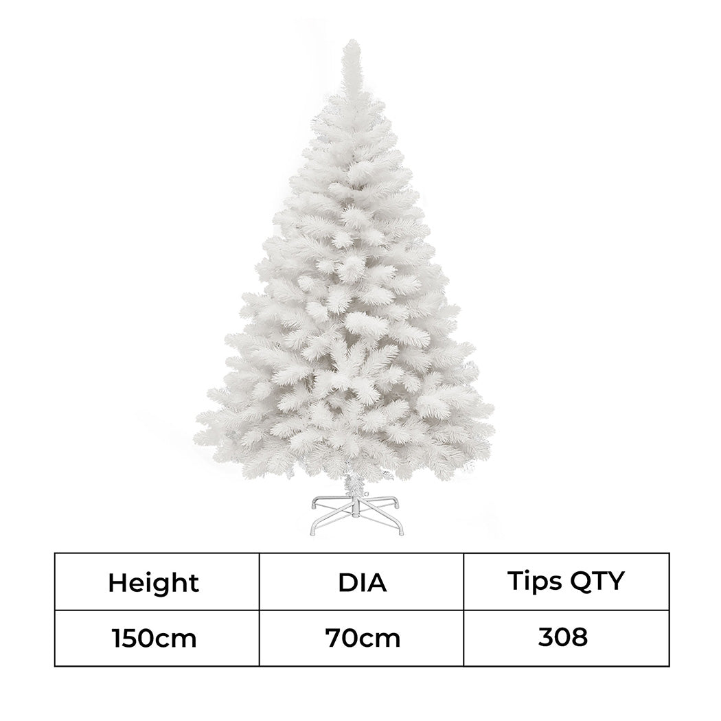 Santaco 1.5M 380 Tips White Christmas Tree
