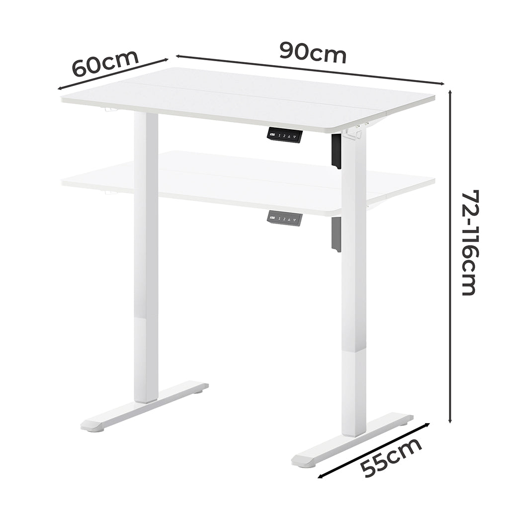 Levede Electric Standing Desk Height Adjustable 90cm