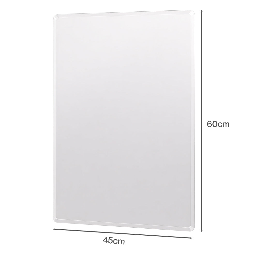 Yezi Wall Vanity Mirror Decorative Bathroom HD Glass Anti-explosion Frameless