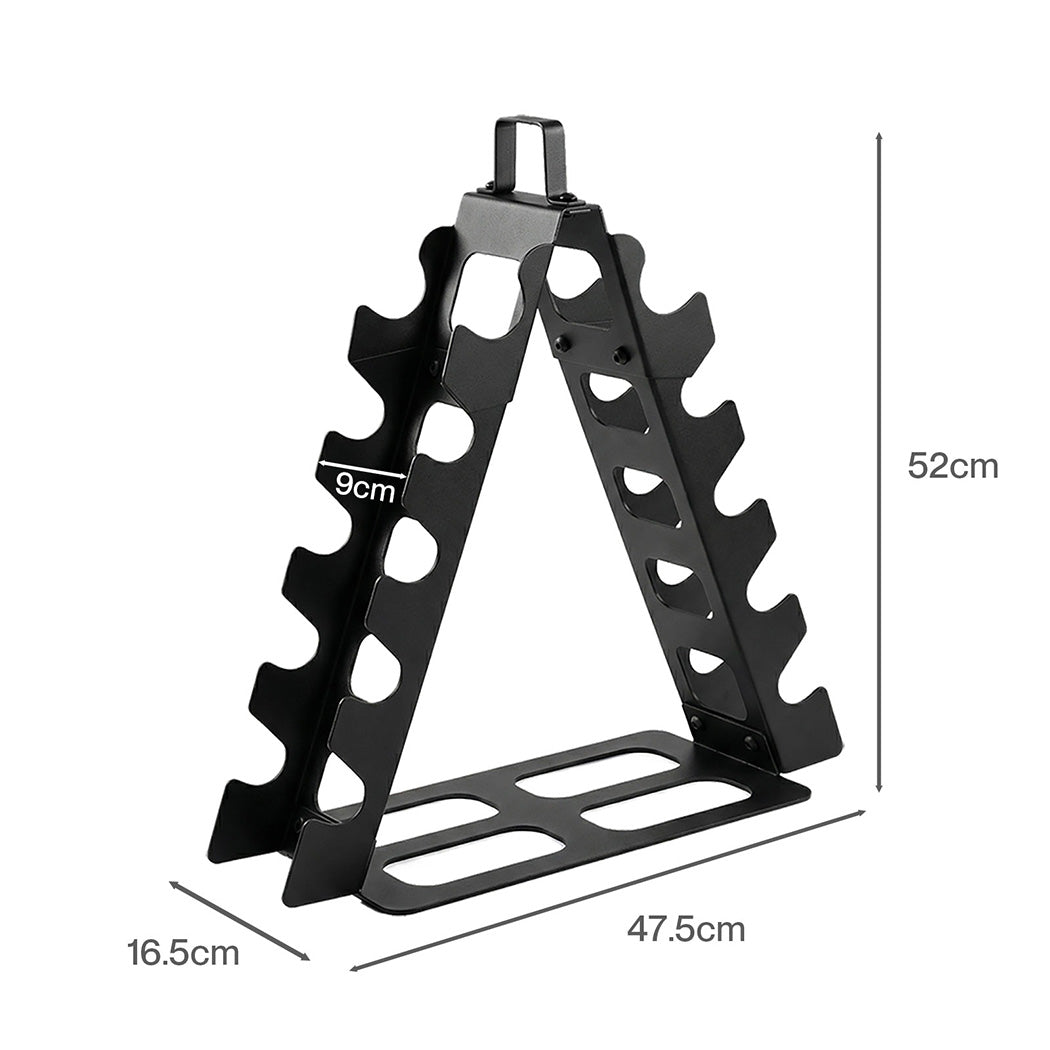 Centra Dumbbells Rack 5 Pair Dumbbell Stand Home Gym Storage 80kg Capacity