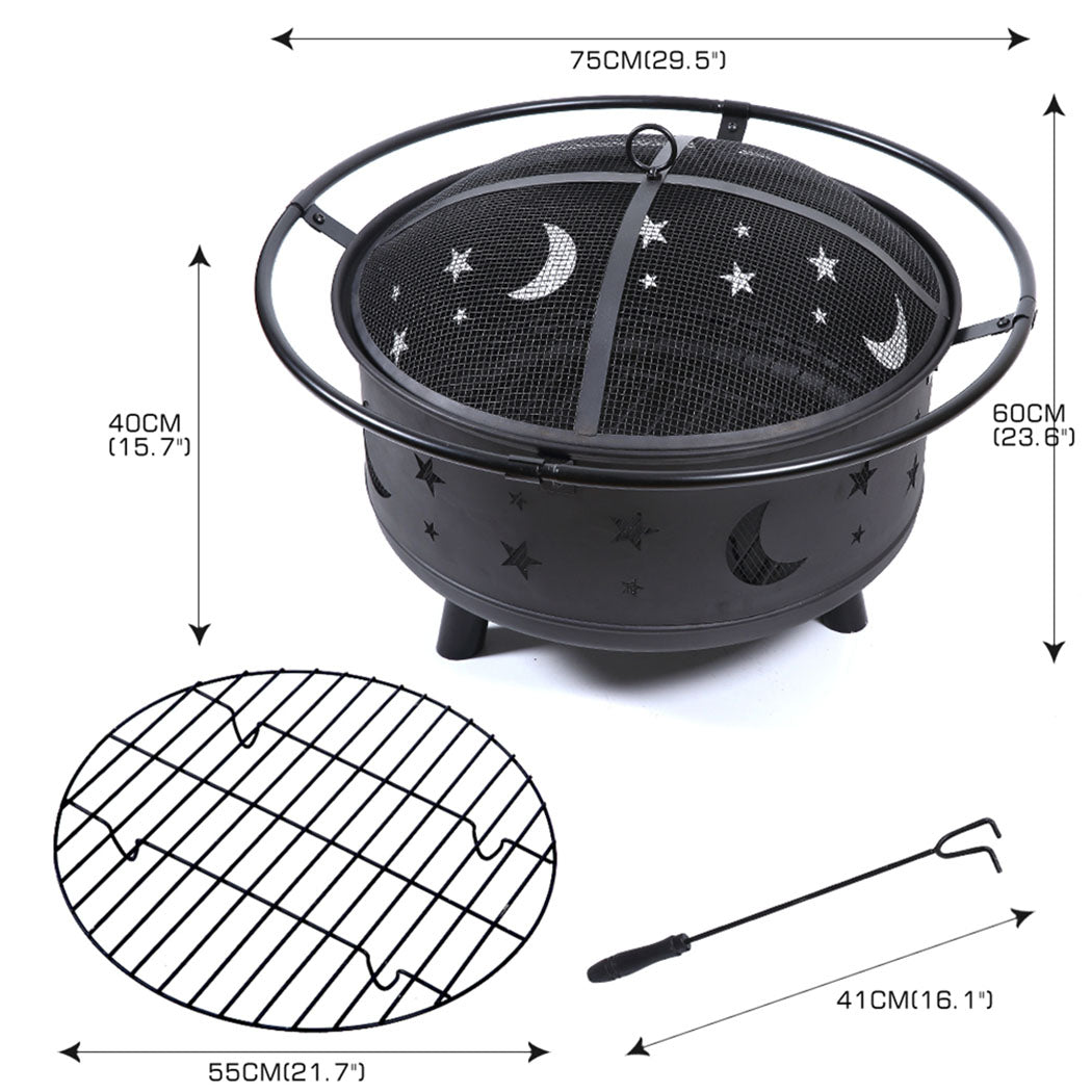 Fire Pit BBQ Grill Pits Outdoor Fireplace