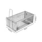 Toque Mouse Trap Humane Live Catch Rat Cage Reusable Zinc Iron Garage Silver 2pc