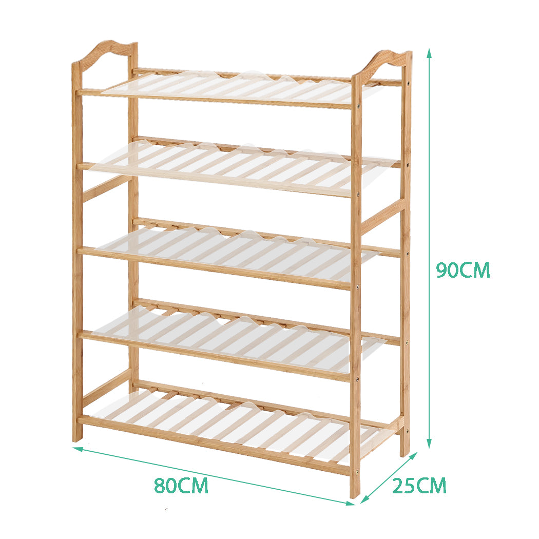 Levede Bamboo Shoe Rack Storage Wooden