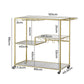 Levede Bar Cart Gold Drinks Serving Trolley 4 Tier