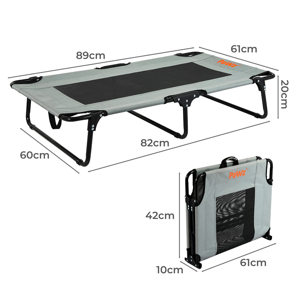 Pawz Pet Elevated Bed Dog Raised Trampoline Foldable Large M Size