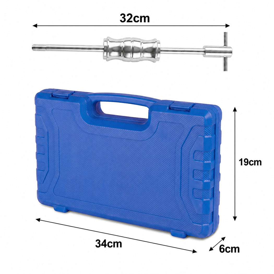 Manan Bearing Puller Kit 8Pc with Slide Hammer 8-32mm Expandable Collets for Car
