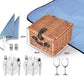 2 Person Picnic Basket Baskets Set Outdoor