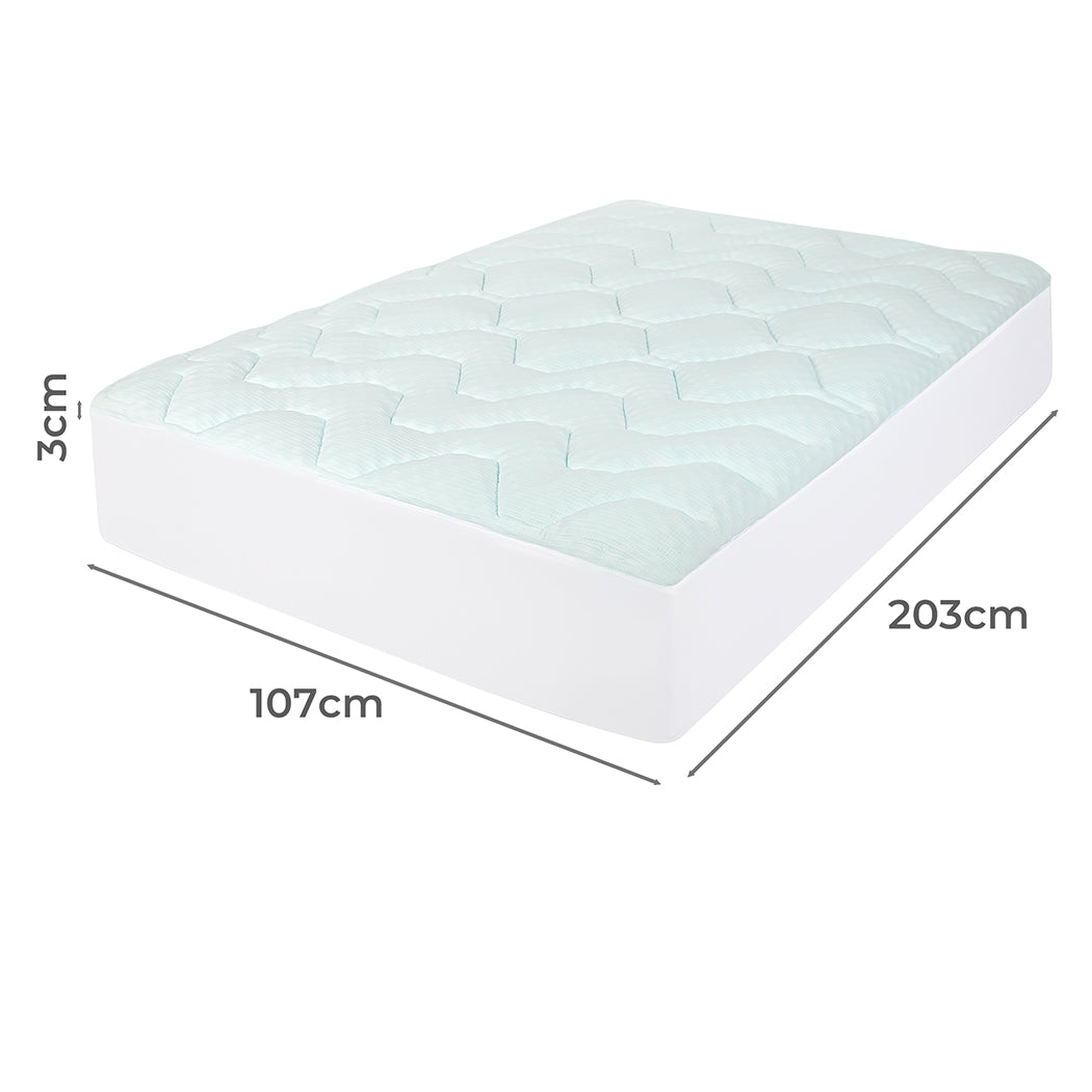 Dreamz Mattress Topper Pillowtop Cover King Single