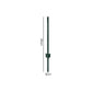 Garden U Fence Posts No Dig Metal Stakes Outdoor Yard Green 3ft 10Pack Green