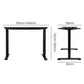 Levede Motorised Standing Desk Frame Black Dual Motor