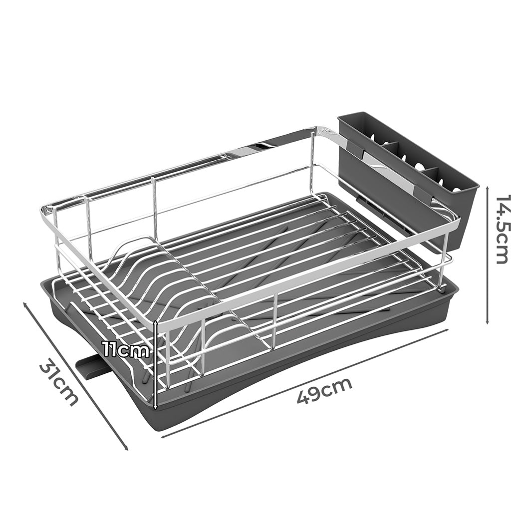 Toque Dish Drying Rack Plate Drainer Cup Holder