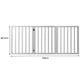 Wooden Pet Gate Dog Fence Retractable White 2000x 3MM