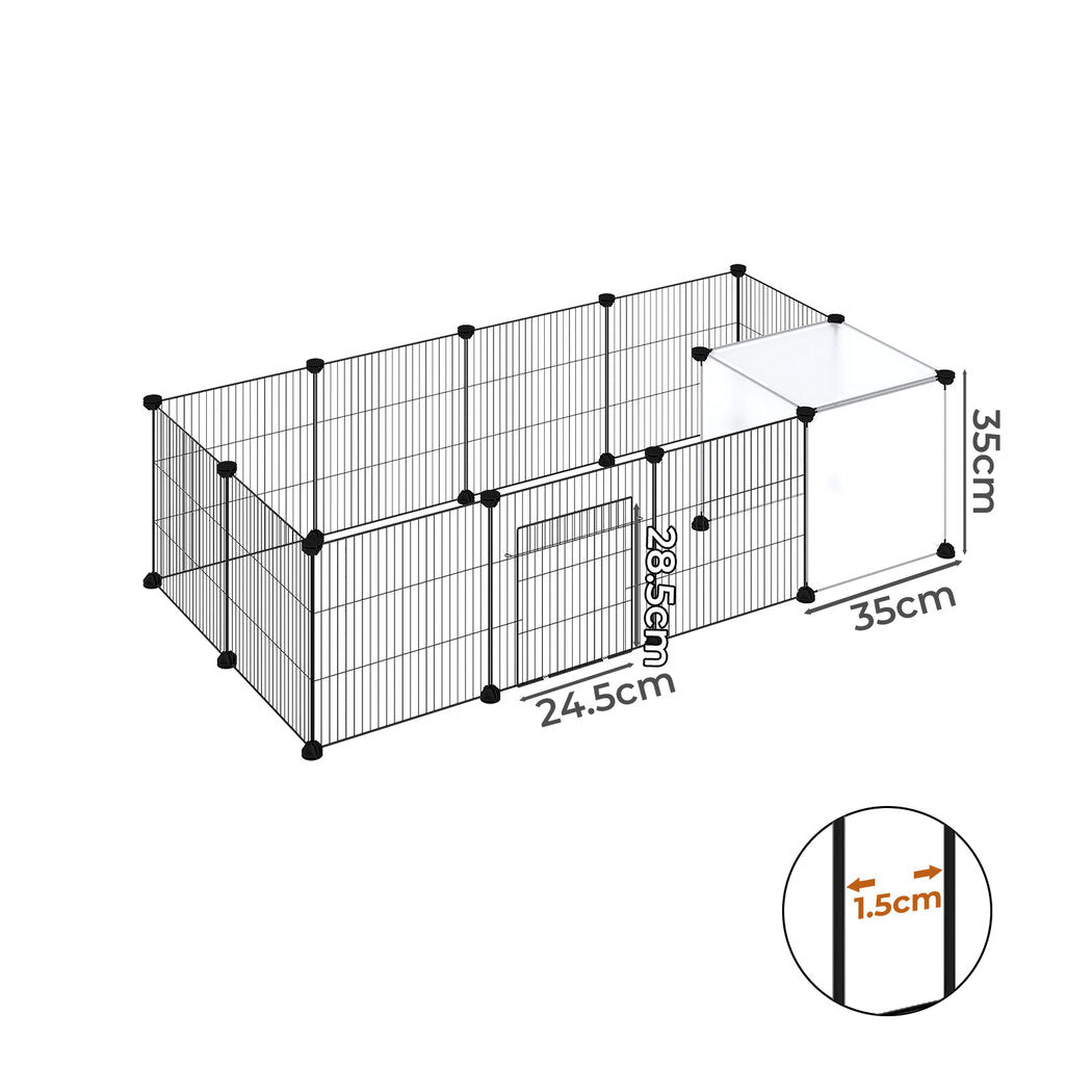 Pawz 14 Panels Hamster Playpen Puppy Small Pets Fence