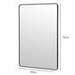 Yezi Rectangle Wall Mirror 75x50cm Bathroom Wall Mounted Vanity Mirror Home Decor