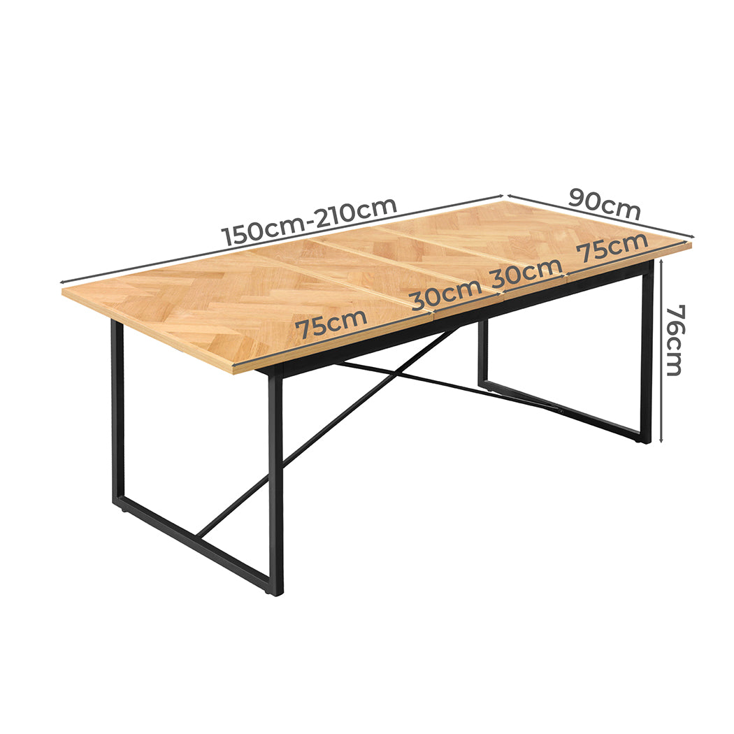 Levede Dining Table Extendable Rectangle Kitchen