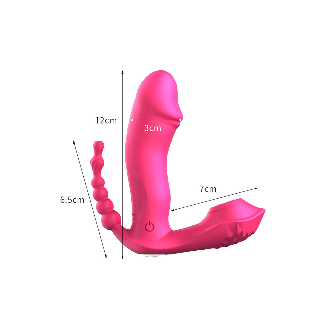 Urway Wearable Dildo Vibrator Stimulator Red