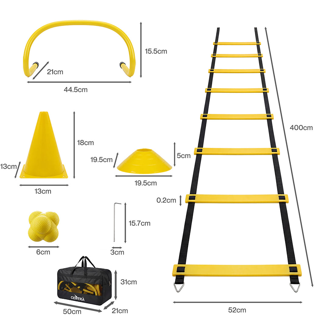 Centra 39Pcs Speed Agility Training Set Soccer Training Equipment Agility Ladder