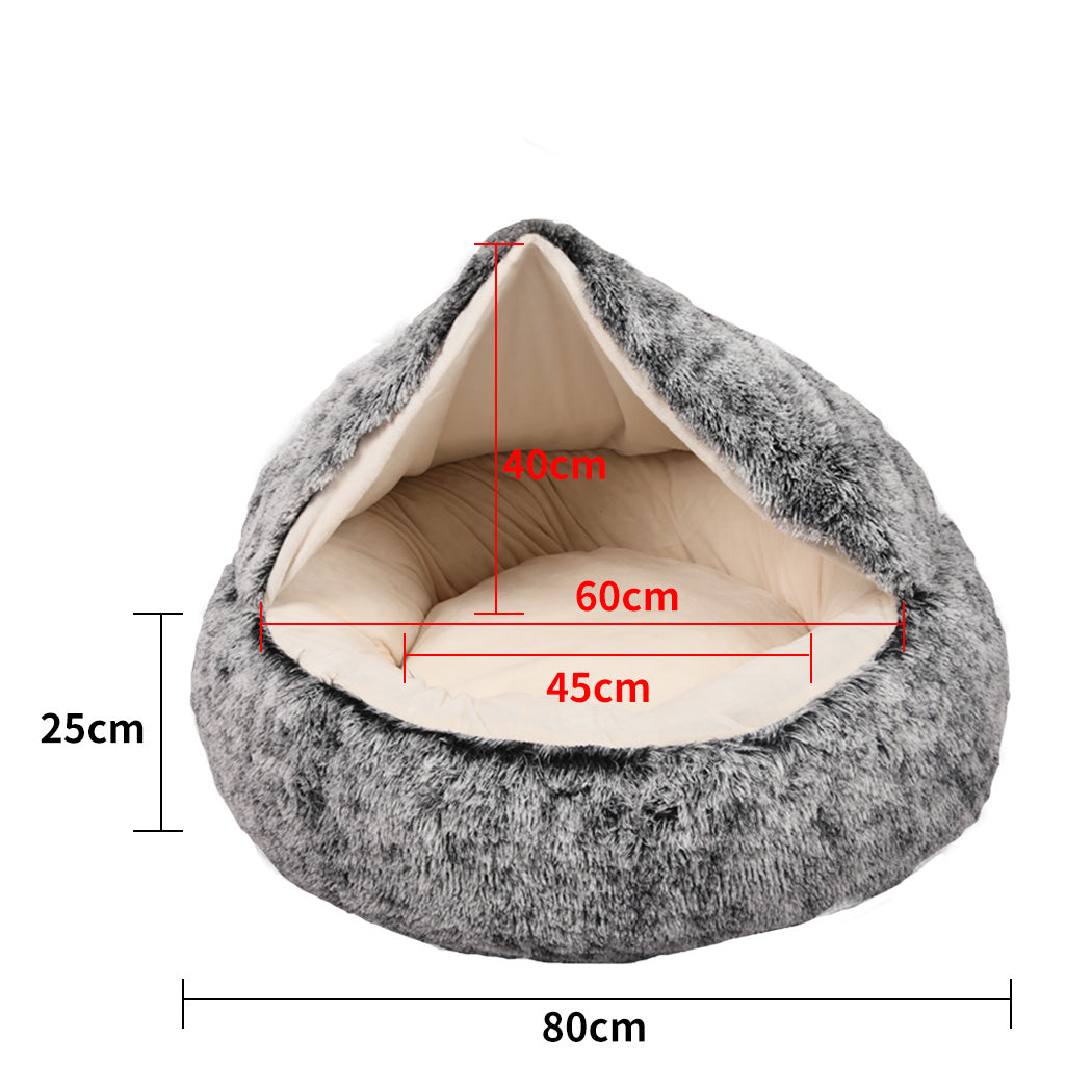 PaWz Pet Dog Calming Bed Warm Soft Plush L Large
