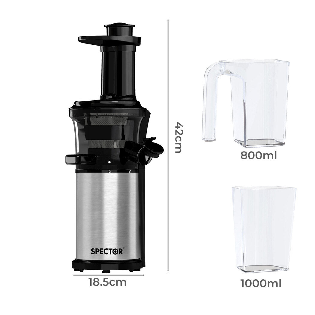 Spector Slow Juicer Cold Press Juice Extractor Quiet